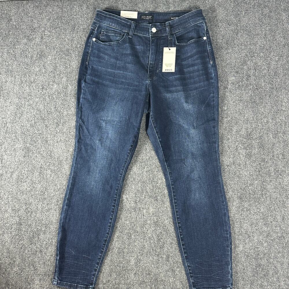 Judy Blue Skinny Fit Jeans Womens 16W Dark Wash Stretch Mid Rise NWT Plus